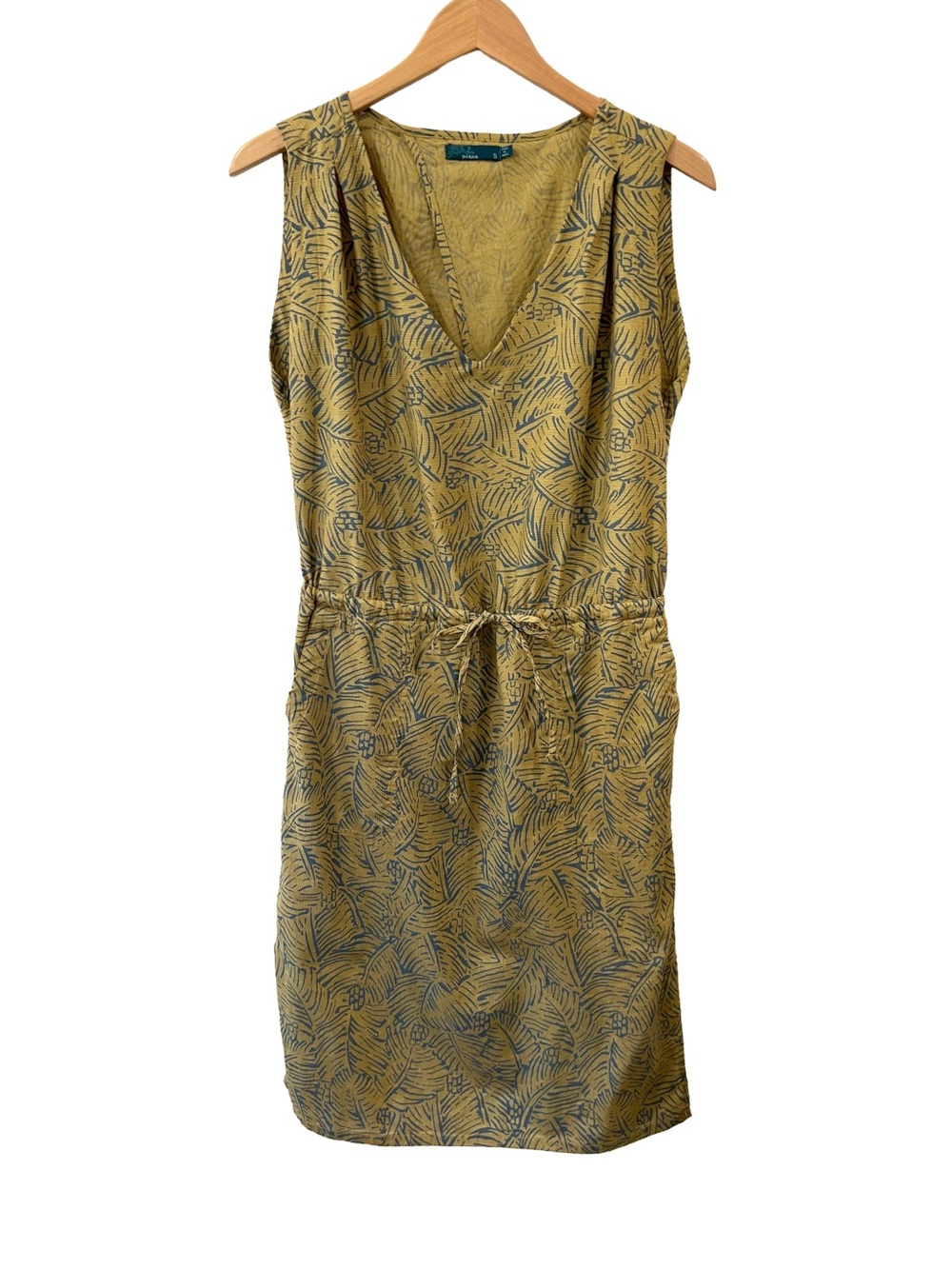 Prana Ecotropics Dress S Cabana Straw Organic Cotton Cutout back beachy vacation